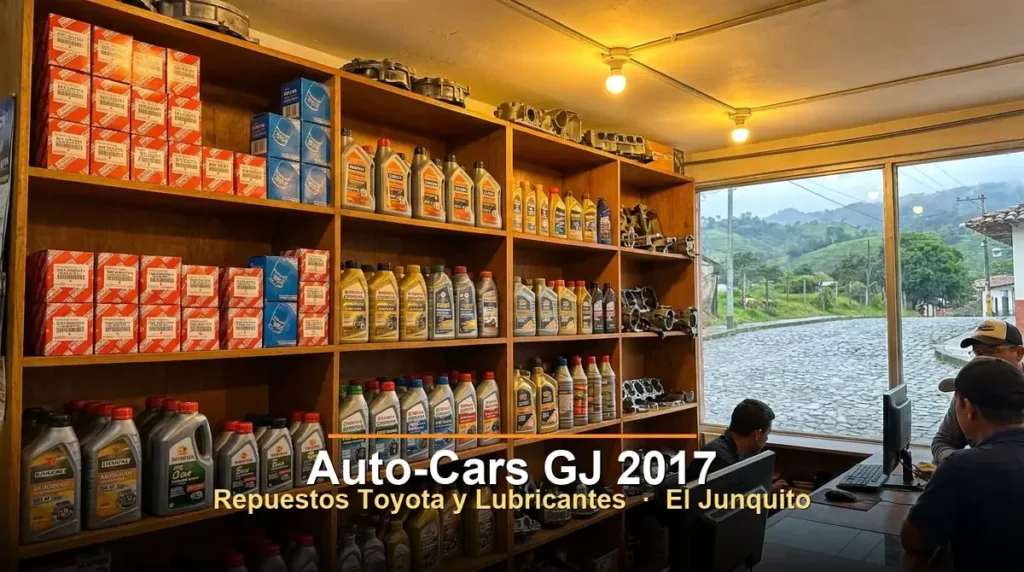 Tienda de repuestos Toyota y lubricantes Auto-Cars GJ 2017 en El Junquito Km 14