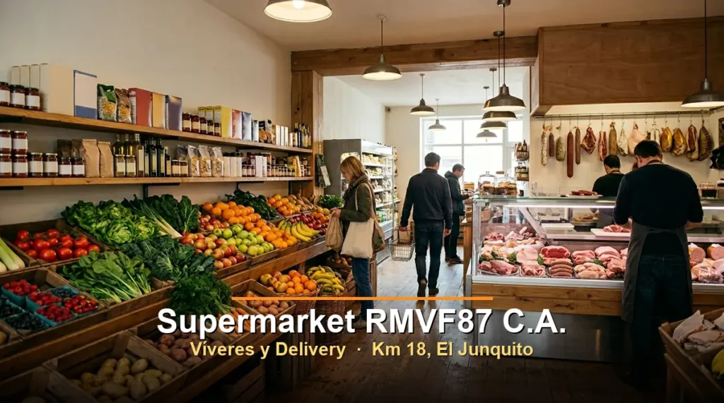 Supermarket RMVF87 con delivery de viveres y carniceria en el Km 18 de El Junquito
