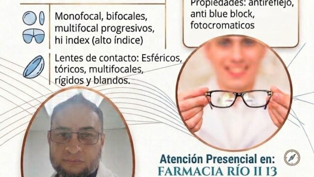 Optometrista Johan Navas: lentes, lentes de contacto y horario en la Farmacia Río II 13, El Junquito